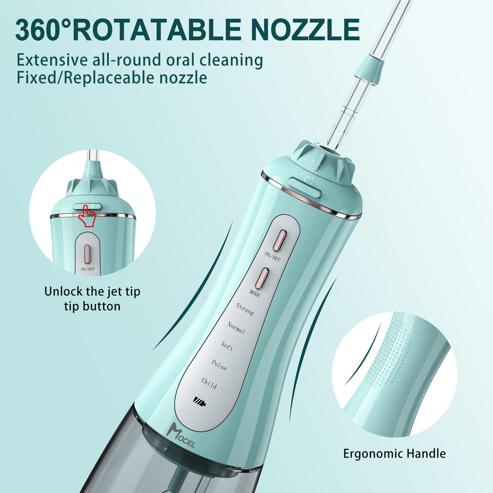 IPX7 waterproof flosser used in bathroom