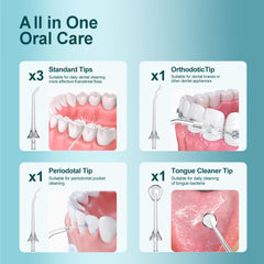 MOCEL Oral Irrigator with 360° nozzle in green