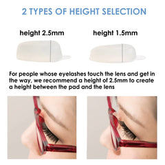 Close-up of Mochi nose pads clear 1.5mm silicone texture