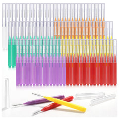 Modacraft 120-piece interdental brush set with 6 sizes, color-coded