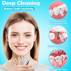 Modacraft interdental brush in Grey color for braces and gaps