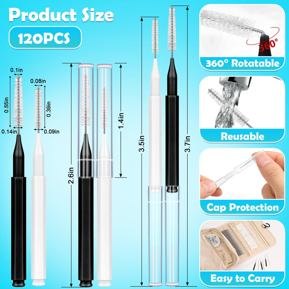 360 degree bendable brush head for braces care