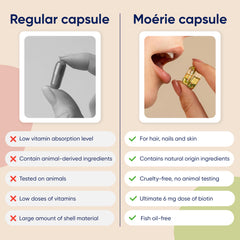 Moerie 120-pill bottle packaging