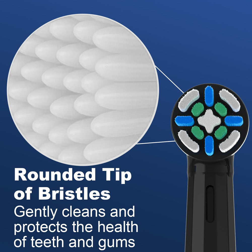 Close-up of bristles showing quality and care for gums