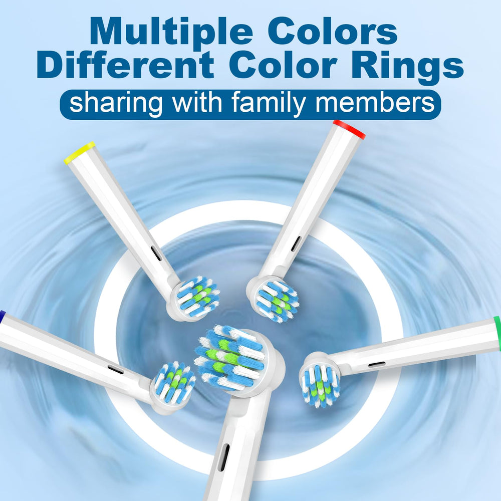 MOFELE replacement brush heads for Oral-B compatibility (White)