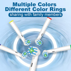 MOFELE replacement brush heads for Oral-B compatibility (White)