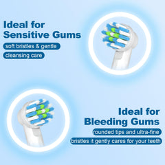 MOFELE Oral-B brush heads – multiple angles (White)