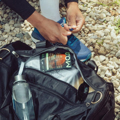 Lifestyle desk scene with Mojo Focus Gummies