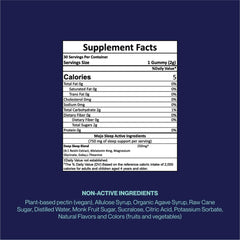Mojo Sleep Gummies bottle label close-up