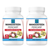 Front view of MOJObody 2-pack Mangosteen Pericarp Capsules