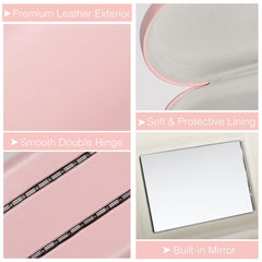 Includes contact lens accessories: box, solution bottle, remover and tweezers in pink case