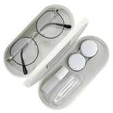 MoKo 2-in-1 eyeglass and contact lens case on beige exterior