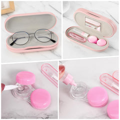 Protective soft lining and pink leather exterior