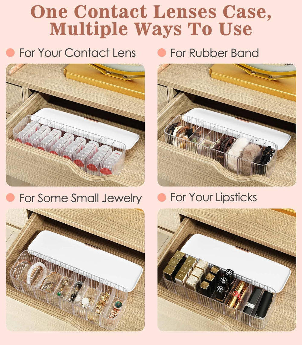 Multi-functional storage for lenses, data cables, cords and small items