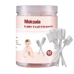 Mokoala baby tongue cleaner and toothbrush in packaging