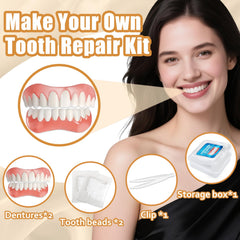 Moldable teeth softened in warm water