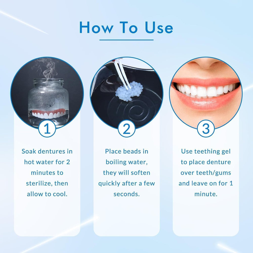 Convenient and quick moldable dentures for daily wear