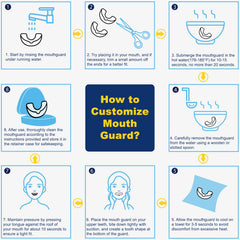 Moldable mouth guard instructions for proper fit