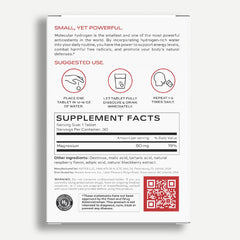 H2TAB tablets dissolving in water to release hydrogen