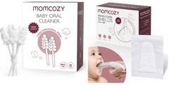 Close-up of Momcozy baby's tongue cleaner 360° head