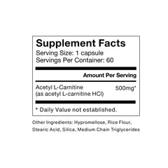 Box packaging for Momentous Acetyl-Carnitine 60 Servings