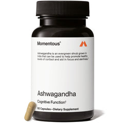 Momentous Ashwagandha 300 mg NooGandha extract bottle front view
