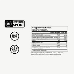 Ingredients and vitamins illustration for Brain Drive