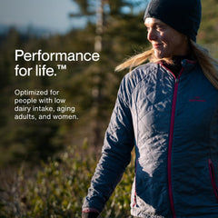 Front view of Momentous Calcium bottle with 60 servings