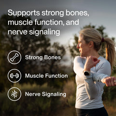 Close-up of Momentous Calcium DimaCal capsules