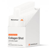 Momentous Collagen Shot mango orange bottle label
