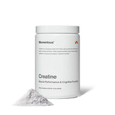 Front label of Momentous Creatine Monohydrate Creapure powder