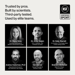 Cup and scoop next to Momentous whey protein powder