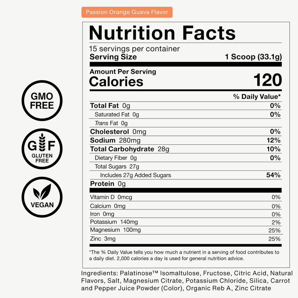 NSF Certified for Sport seal on Momentous Fuel label
