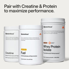 Momentous Fuel Mango athlete in action suggests energy during training.