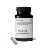 Front view of Momentous L-Theanine 200 mg capsules