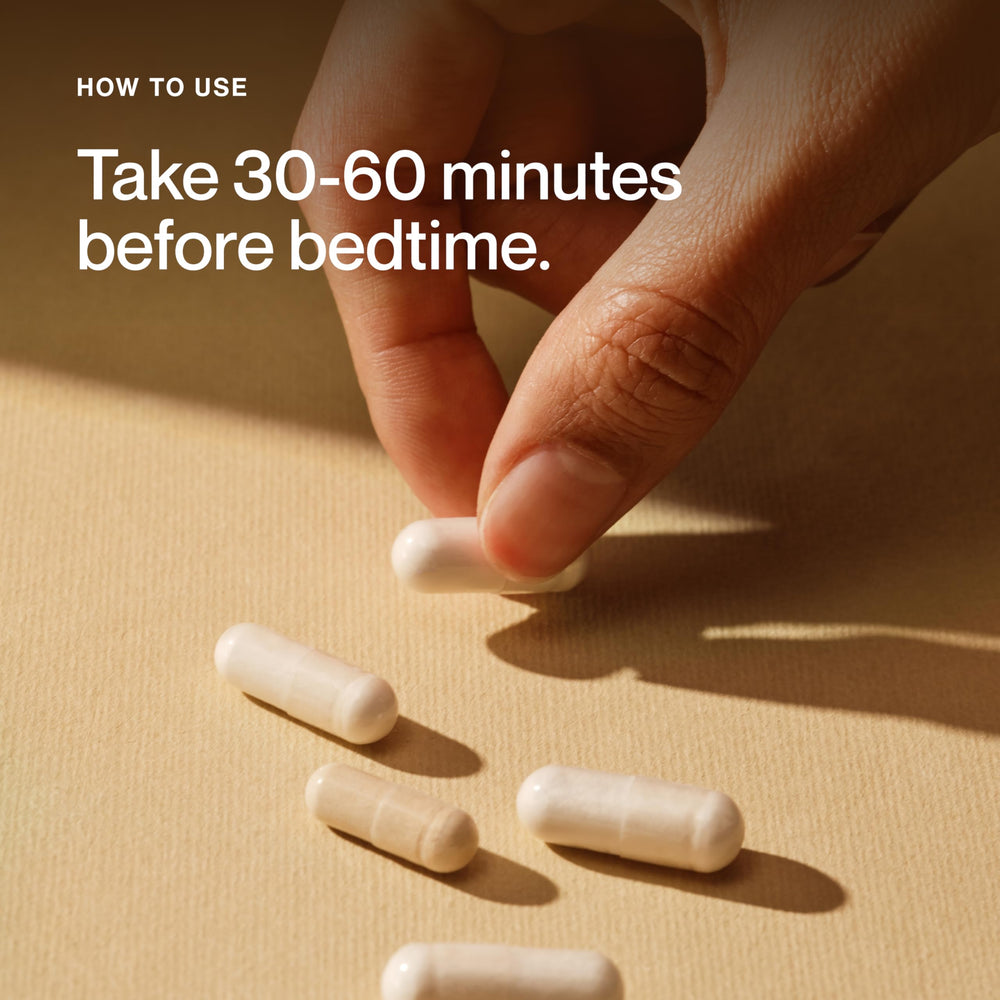 Diagram showing sleep support from Magnesium and Apigenin