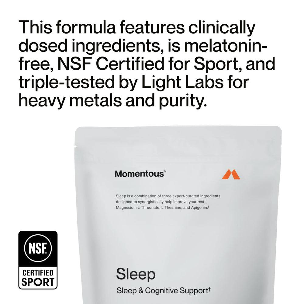 NSF Certified for Sport badge on Nightly Sleep Pack