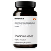Momentous Rhodiola Rosea supplement bottle on white background