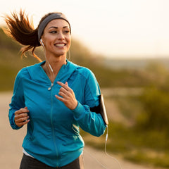 Product packaging emphasizing adaptogen, stress support and energy