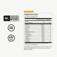 Liquid being stirred with Vital Aminos powder