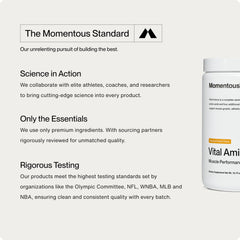 NSF Certified for Sport badge on Vital Aminos packaging