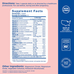 Supports baby's brain and spinal development and mom's immune health