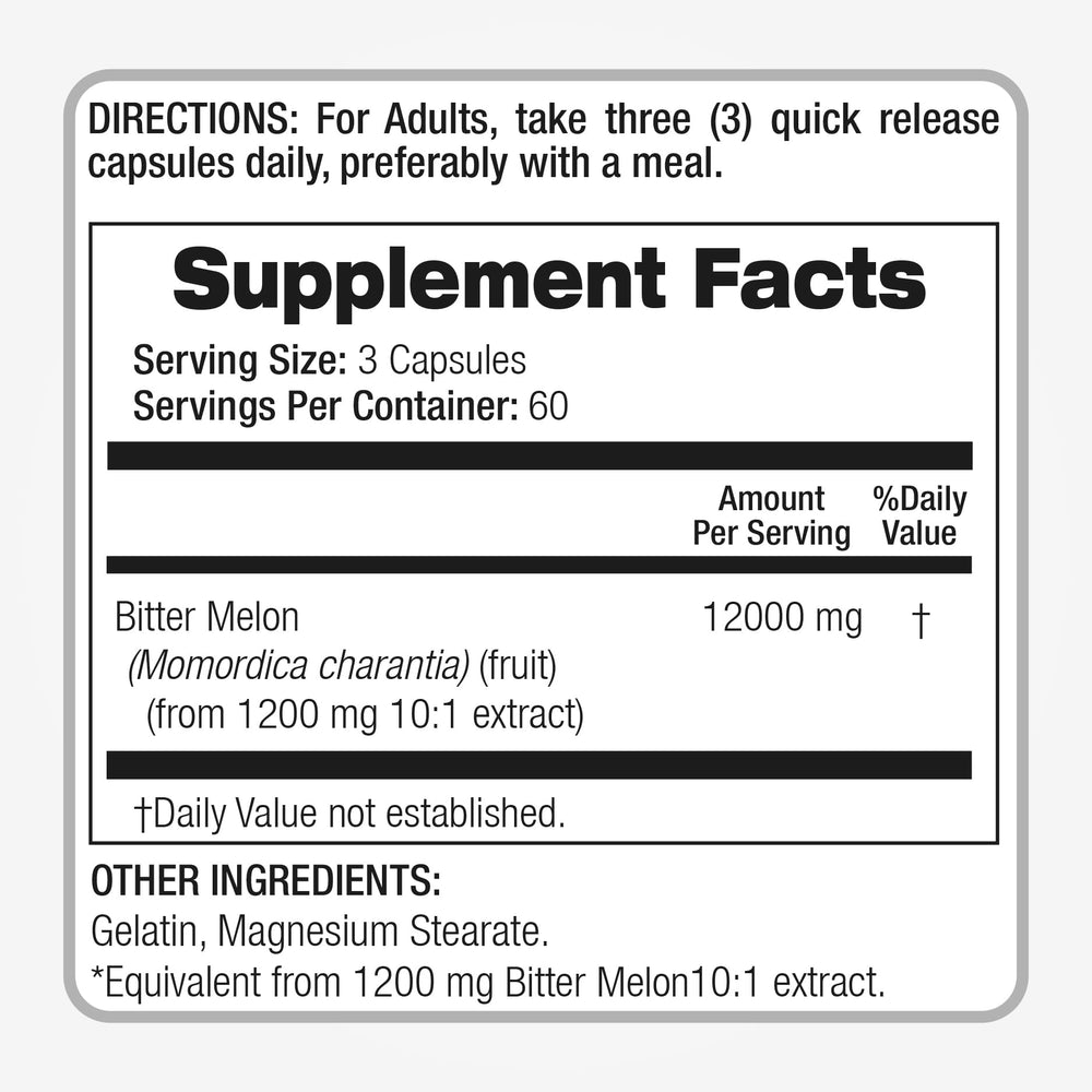 Momordica charantia (bitter melon) fruit