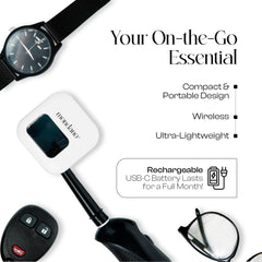 Travel-friendly toothbrush sanitizer case with its lid closed