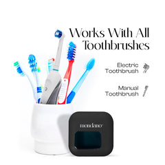Four color options for the Mondano UV-C toothbrush sanitizer cover