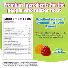 Close-up of monk fruit-sweetened gummies