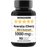 MONOHERB Acerola Cherry Extract 1000 mg bottle - 90 capsules