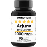 MONOHERB Arjuna Extract 1000 mg bottle label