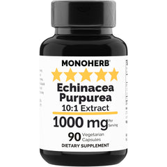 MONOHERB Echinacea Purpurea Extract 1000 mg capsules bottle