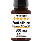 MONOHERB Pantethine 300 mg Capsule bottle and capsules
